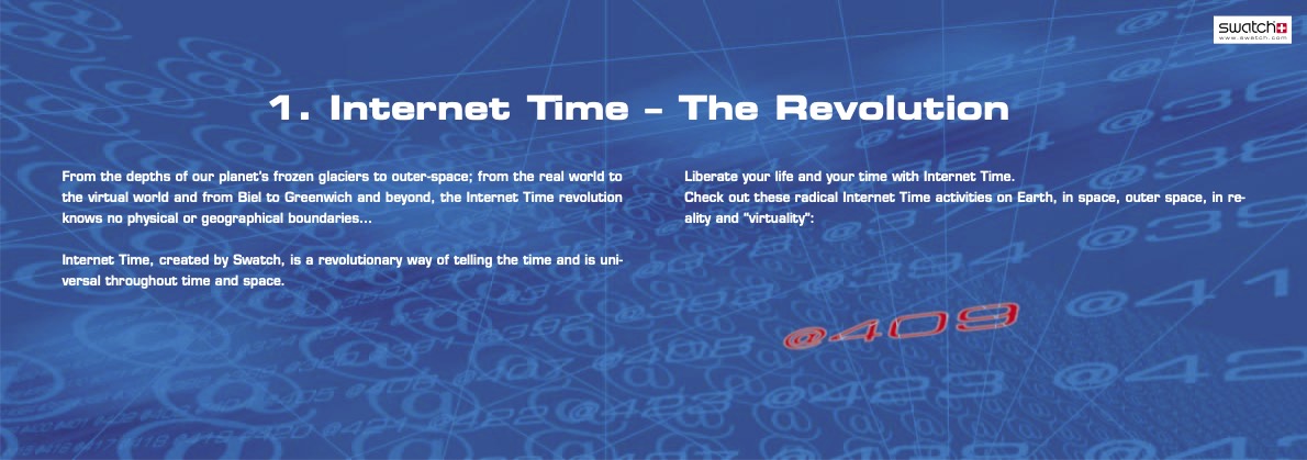 Swatch Internet Time Brochure